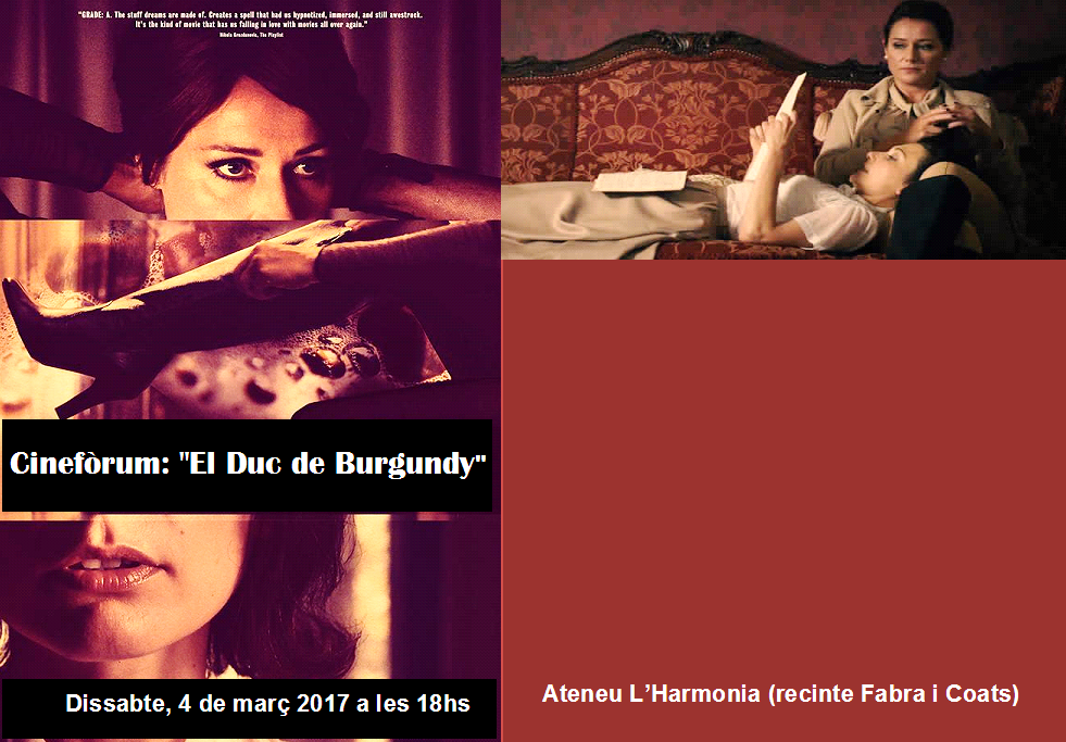 Cineforum: «El Duque de Burgundy». Sábado, 4 de marzo 2017 a las 18hs