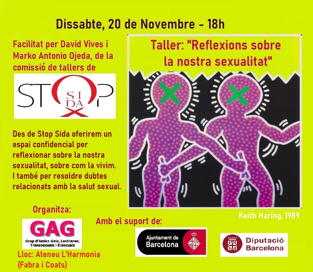 Sábado, 20 de Noviembre – 18h: Taller- “Reflexiones sobre nuestra sexualidad”