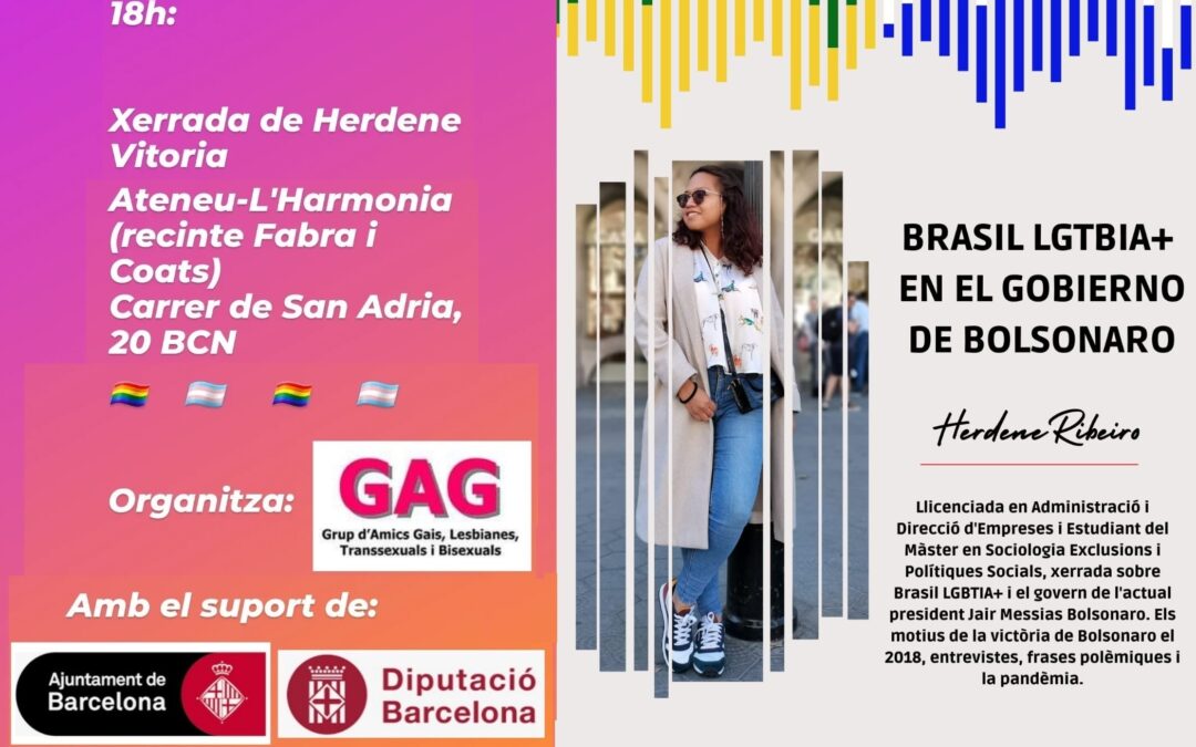 19 Març a les 18h: Xerrada “Brasil LGBTQIA'”