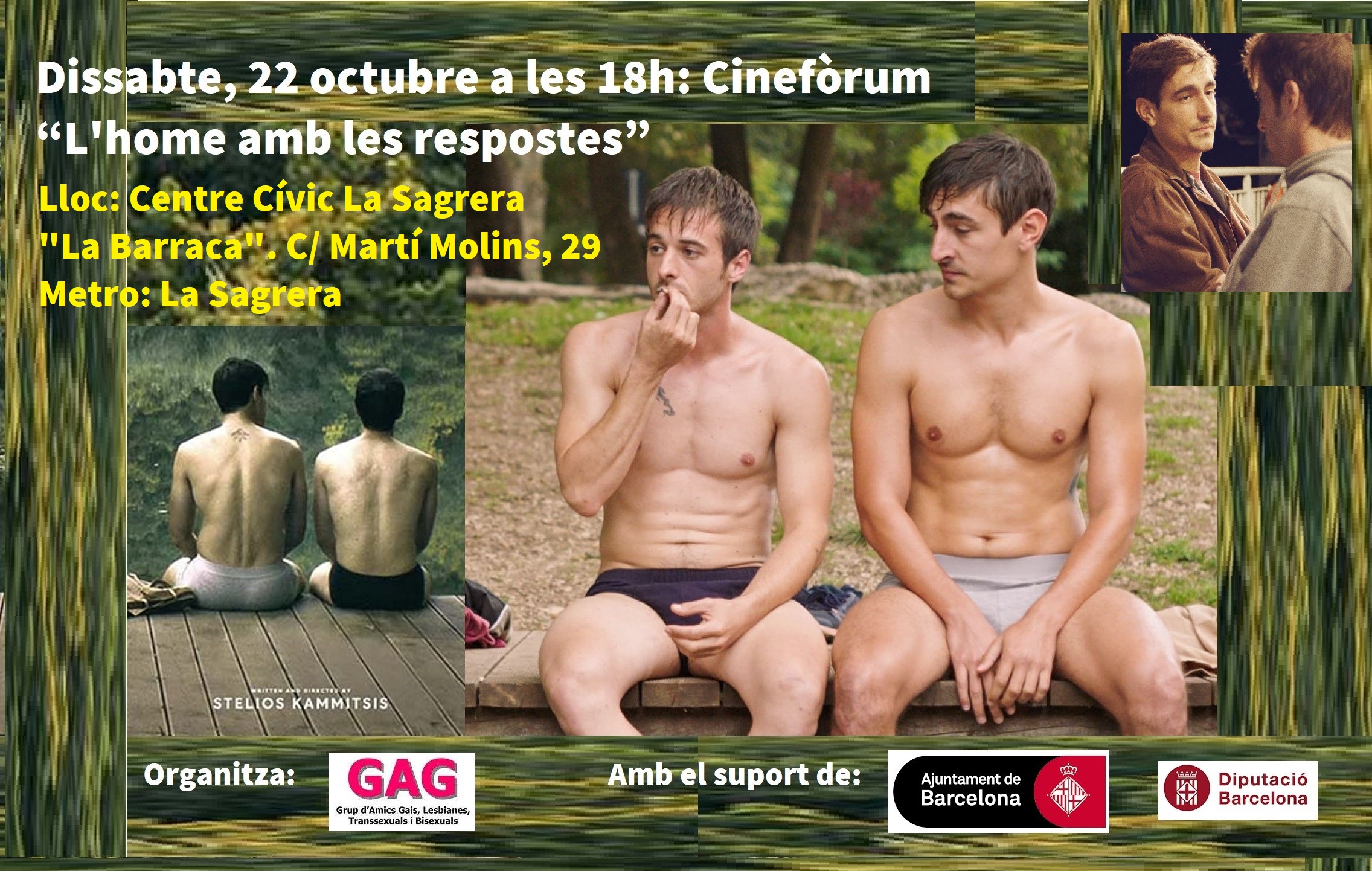 Dissabte, 22 octubre a les 18h: Cinefòrum “L’home amb les respostes”