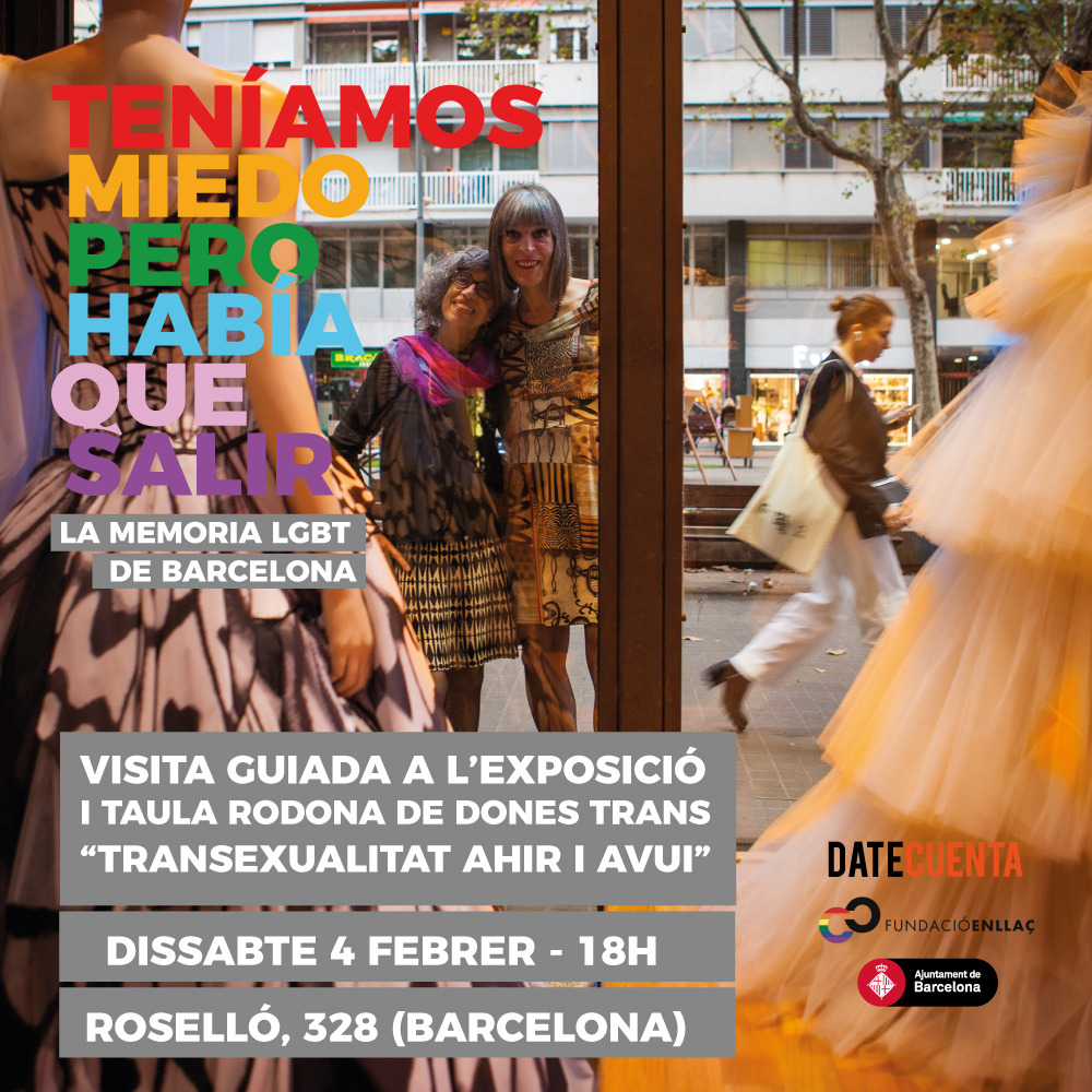 Dissabte, 4 Febrer a les 18h: Visita a l’Exposició “La Memòria LGBT de Barcelona”