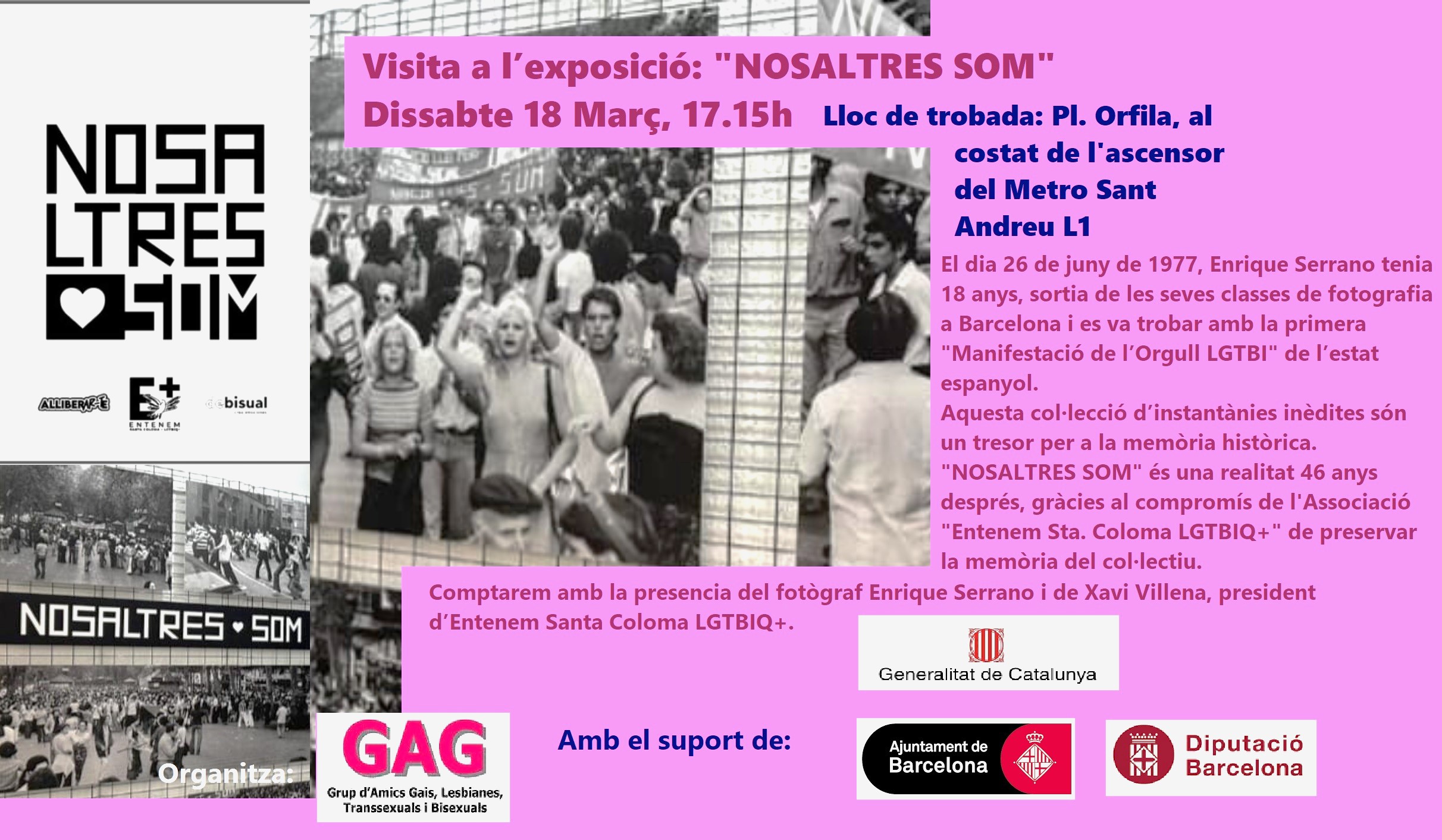 18 de Març a les 17:15 – Visita a l’Exposició “Nosaltres Som”