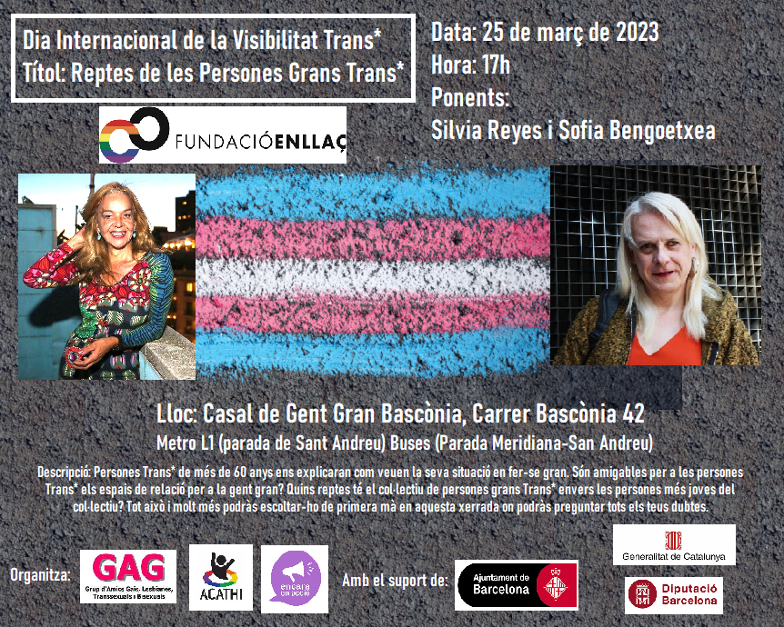 25 de Març a les 17h: Reptes de les Persones Grans Trans*