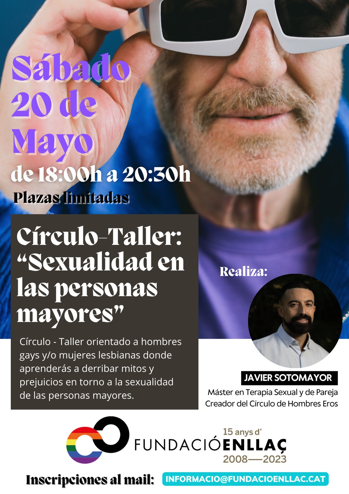 Dissabte, 20 de maig a les 18h: Taller “Sexualitat a la gent gran”