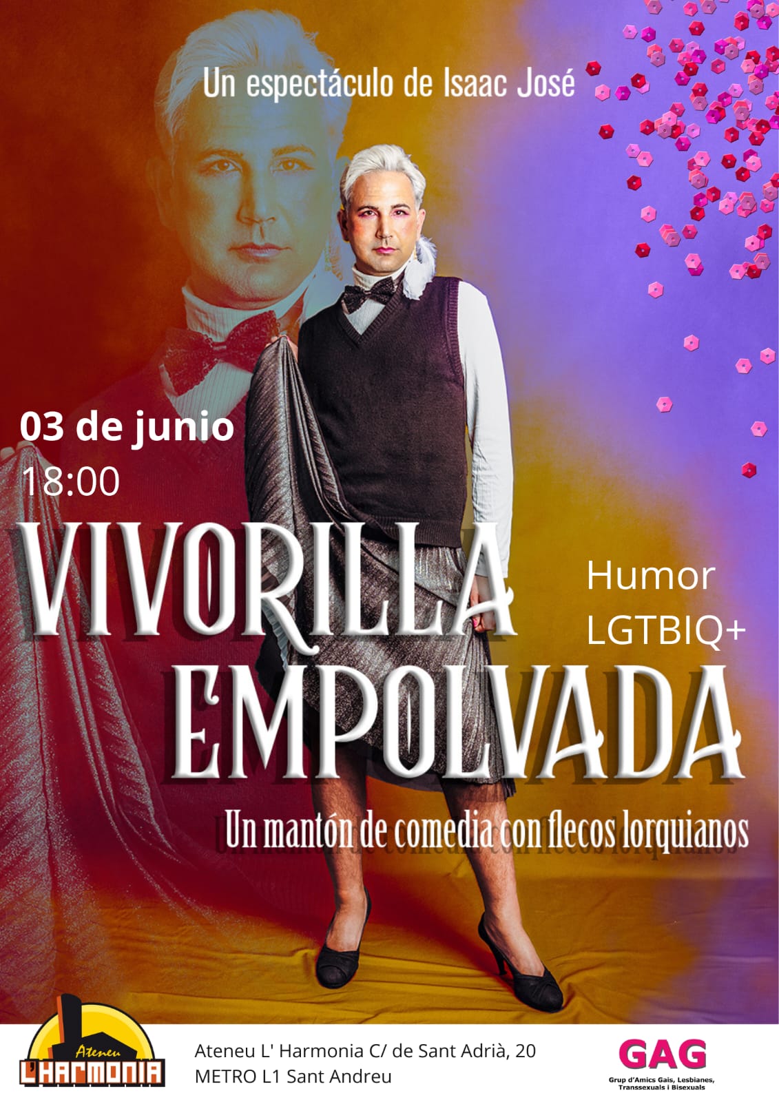 3 de junio a las 18h: Vivorilla Empolvada. Un espectáculo de Isaac José