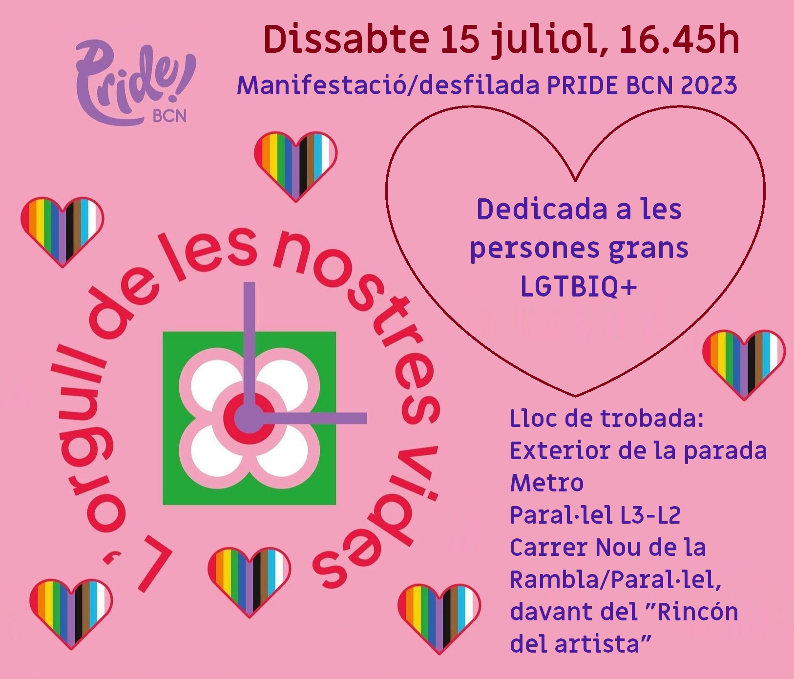 Dissabte, 15 de juliol de 2023 a les 16:45: #PrideBCN2023