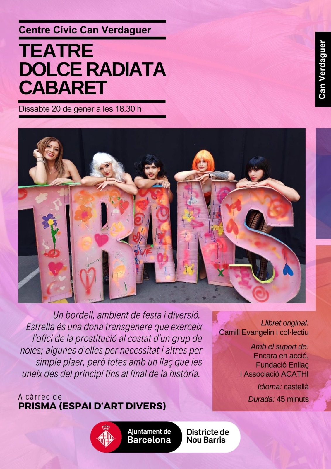 20 de enero a las 18:30 – Teatro Dolce Radiata Cabaret