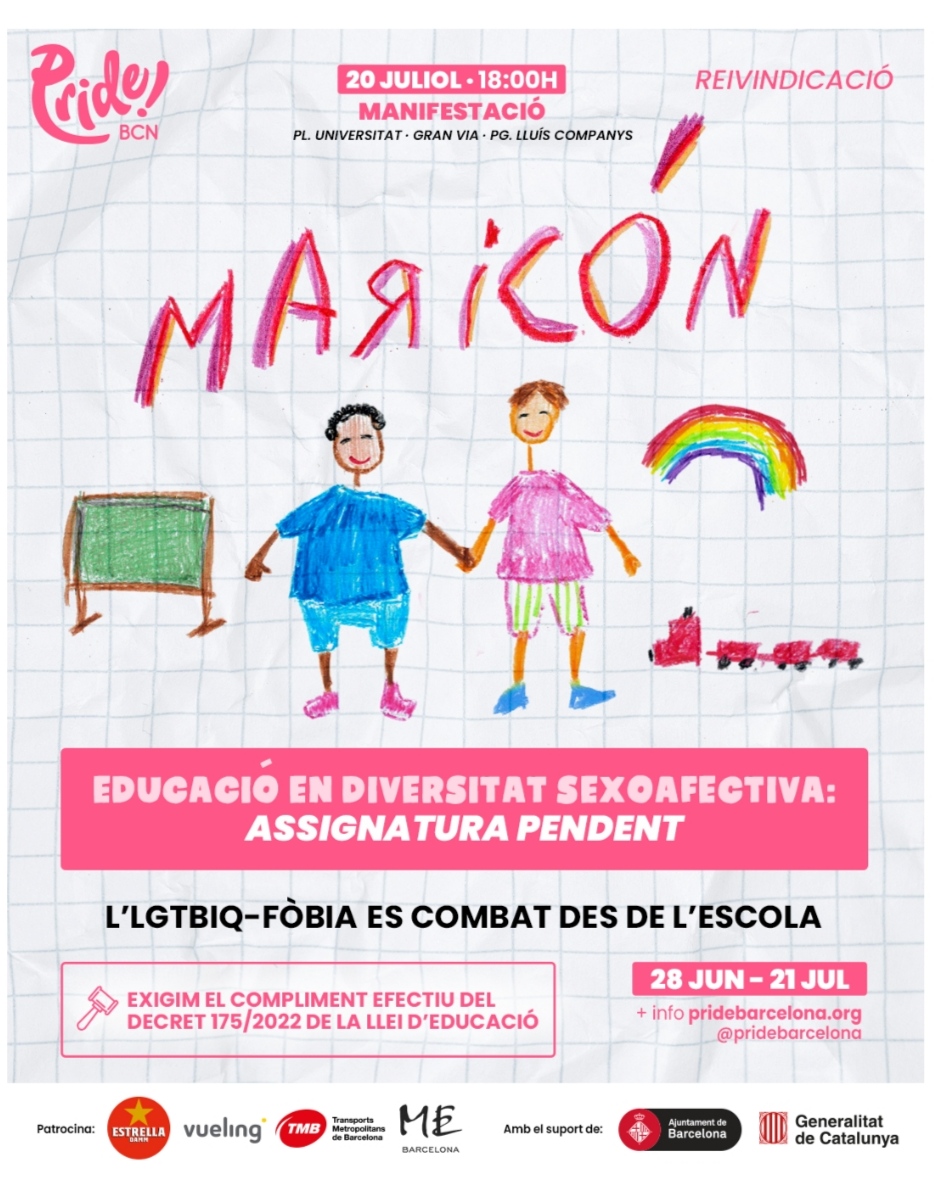 20 de Julio a las 18h: Desfilada #PrideBCN2024