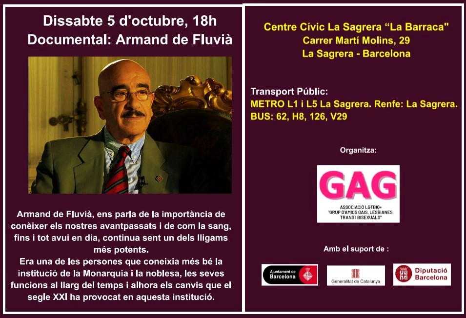 Dissabte, 5 d’octubre a les 18h: Documental